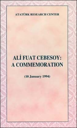 Ali Fuat Cebesoy: A Commemoration (10 January 1994)