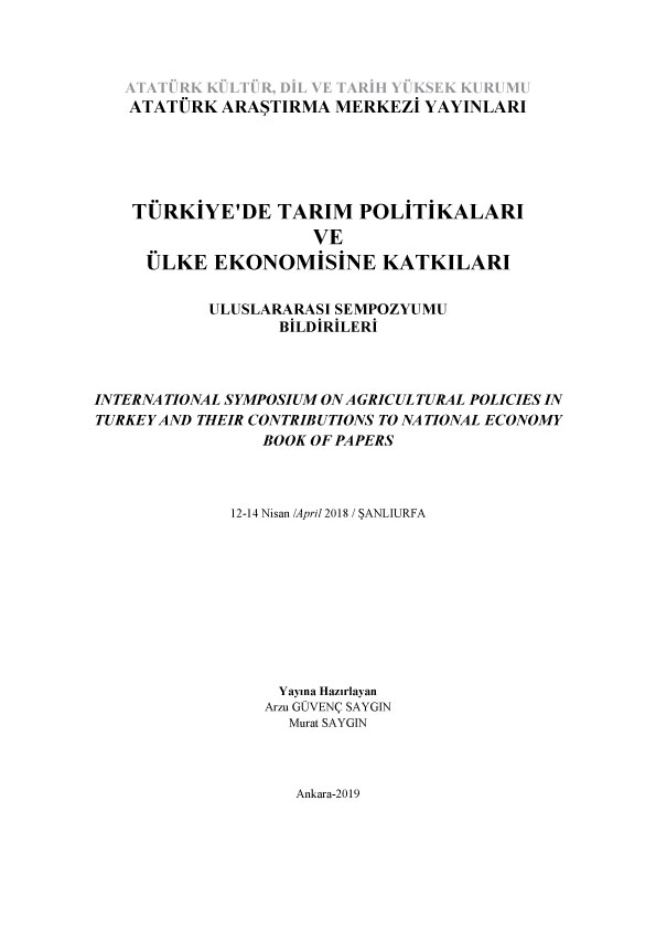 Türkiye’de Tarım Politikaları ve Ülke Ekonomisine Katkıları