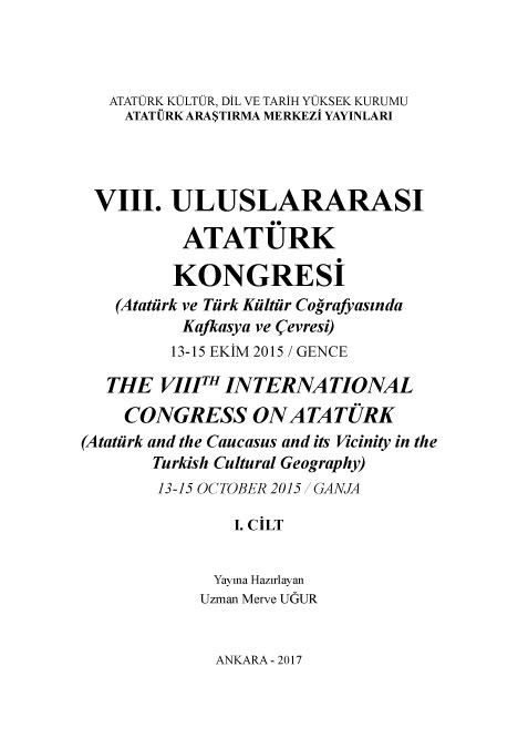 VIII. Uluslararası Atatürk Kongresi I. Cilt