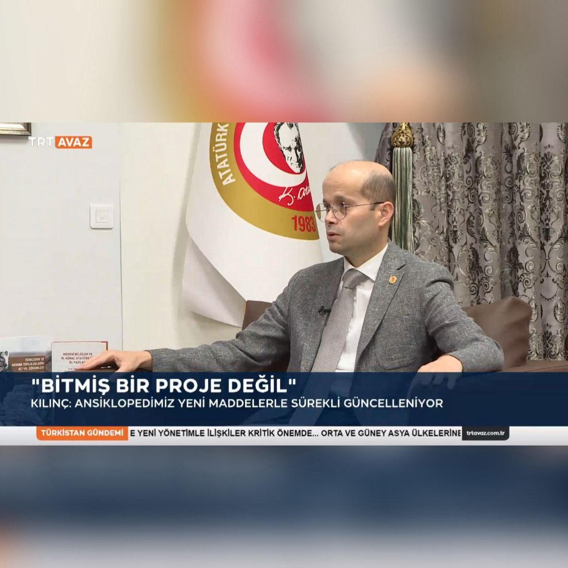 ATAM Başkanı Doç. Dr. Ahmet Kılınç, Türk Dünyası Ansiklopedisi hakkında TRT Avaz’a röportaj verdi