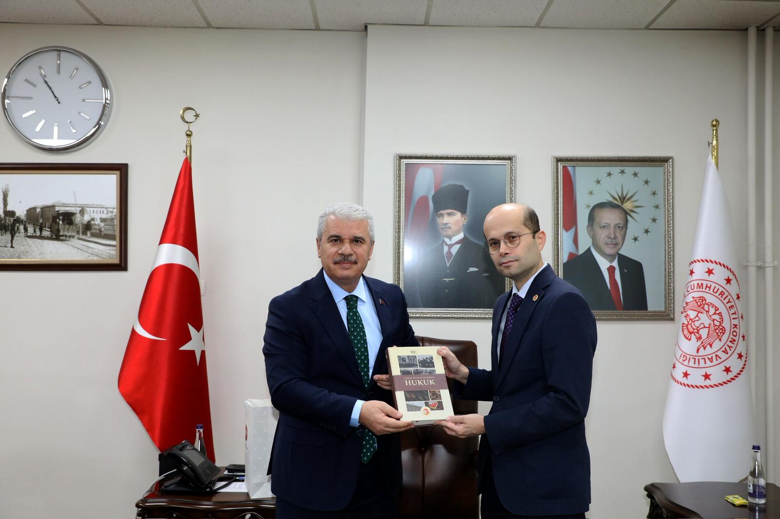 Başkanımız Doç. Dr. Ahmet Kılınç Konya Valisi İbrahim Akın’ı Makamında Ziyaret Etti