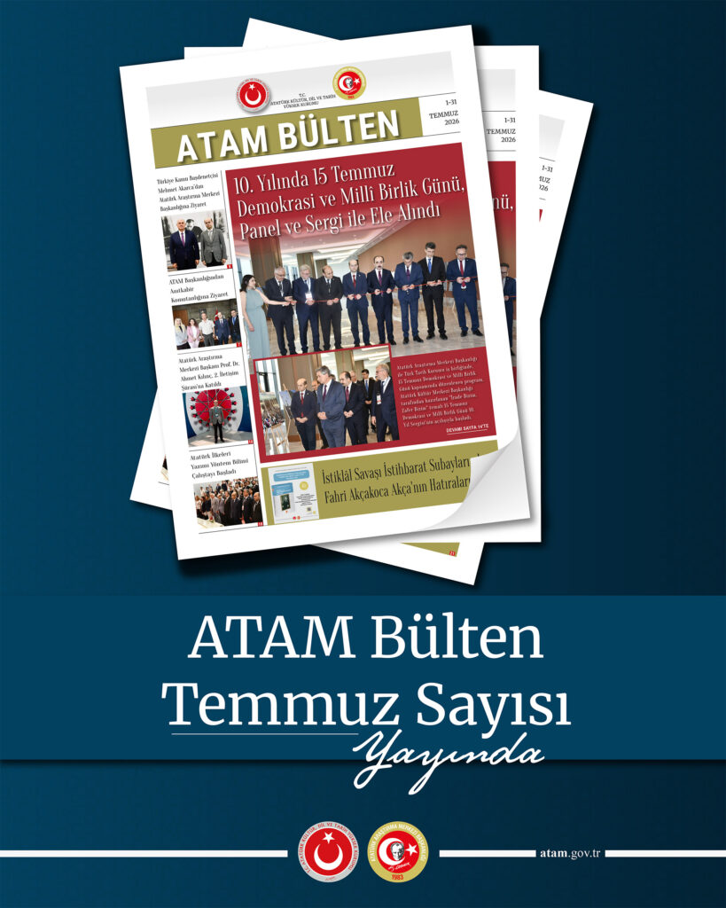 ATAM Temmuz 2026 Bülten